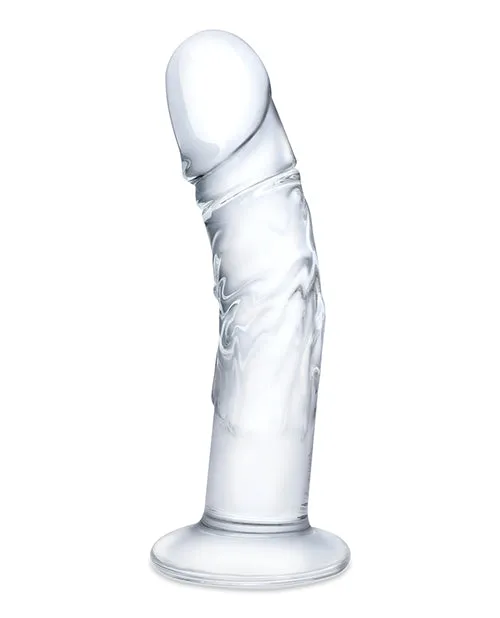Dildos Electric Eel INC Glas 7 Curved Glass Dildo Clear