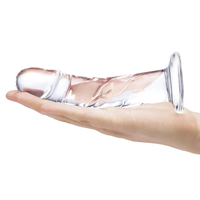 Dildos Electric Eel INC Glas 7 Curved Glass Dildo Clear