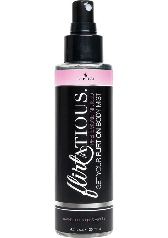Dildos Flirtatious Flirtatious Pheremone Infused Body Mist Vanilla Sugar and Sweet Pea 42oz Spray Dildos Flirtatious Flirtatious Pheremone Infused Body Mist Vanilla Sugar and Sweet Pea 42oz Spray