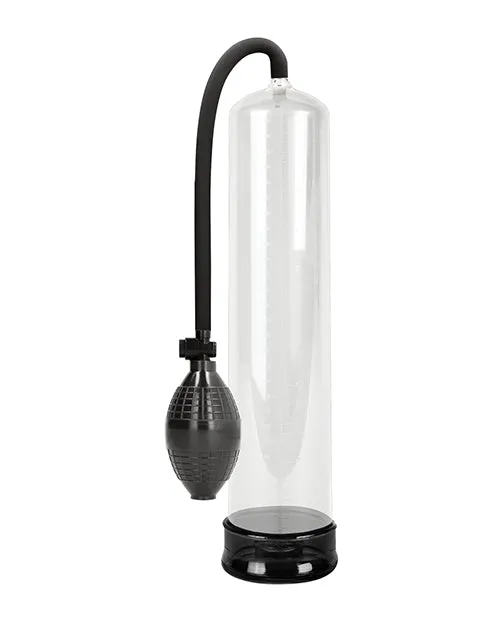 Dildos Shots Pumped XL Extender Pump Clear Shots America LLC