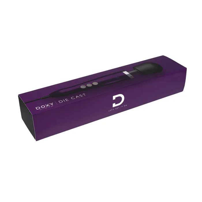 Doxy Die Cast Wand Vibrator Purple Doxy Vibrators