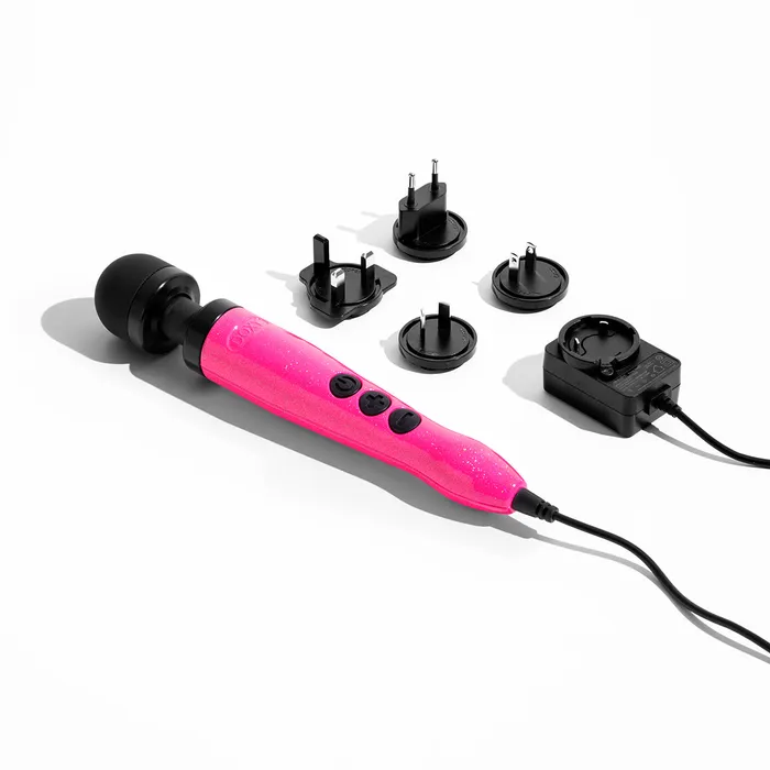 Doxy Vibrators Doxy Die Cast 3 Compact Wand Vibrator Hot Pink