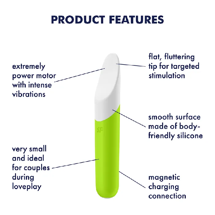 Eis INCsatisfyer Satisfyer Ultra Power Bullet 7 Green Vibrators
