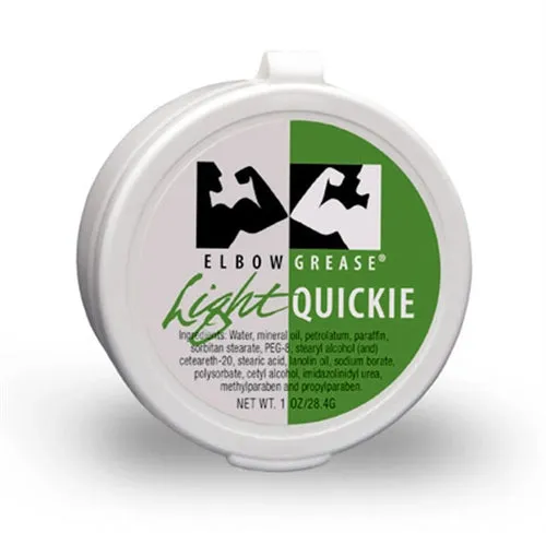 Elbow Grease Light Cream Quickie B Cummings Dildos