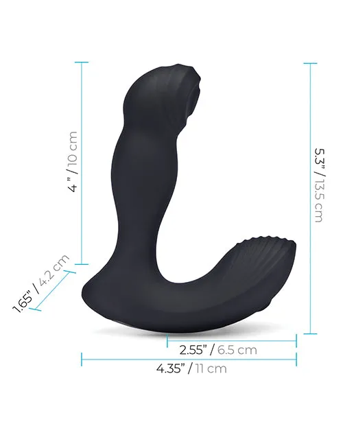 Electric Eel INC Anal Blue Line Vibrating Prostate Thumper Black