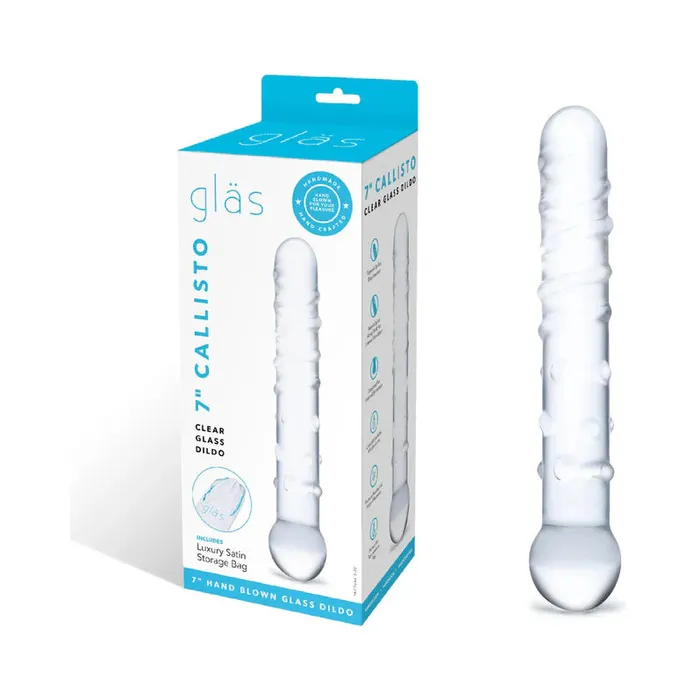 Electric Eel INC Dildos Glas Callisto 7 inch Glass Dildo Clear