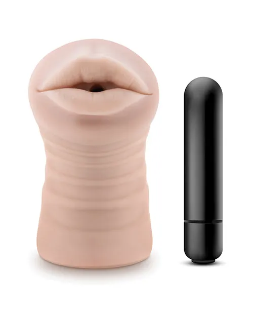 EnLust Vibrating Mouth Stroker Nicole Blush Novelties Male Sex Toys