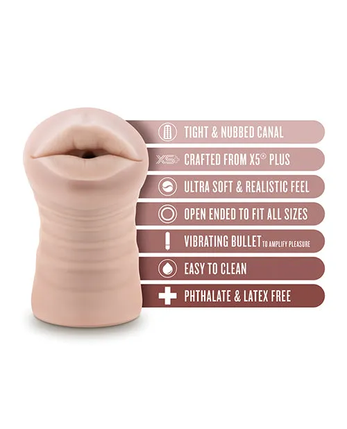 EnLust Vibrating Mouth Stroker Nicole Blush Novelties Male Sex Toys