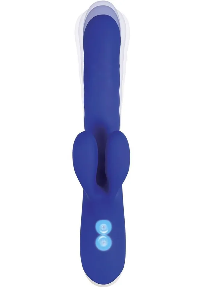 Evolved Female Sex Toys Grand Slam Thrusting and Twirling Rechargeable Silicone Vibrator with Clitoral Stimulator Evolved Female Sex Toys Grand Slam Thrusting and Twirling Rechargeable Silicone Vibrator with Clitoral Stimulator