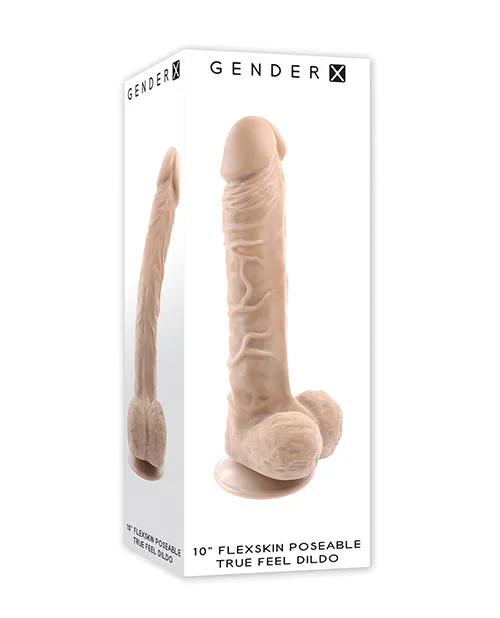 Evolved Novelties INC Dildos Gender X Flexskin Poseable True Feel 10 Dildo Light Evolved Novelties INC Dildos Gender X Flexskin Poseable True Feel 10 Dildo Light