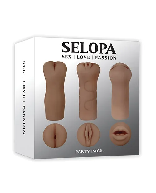 Evolved Novelties INC Selopa Party Pack Strokers Dark Anal