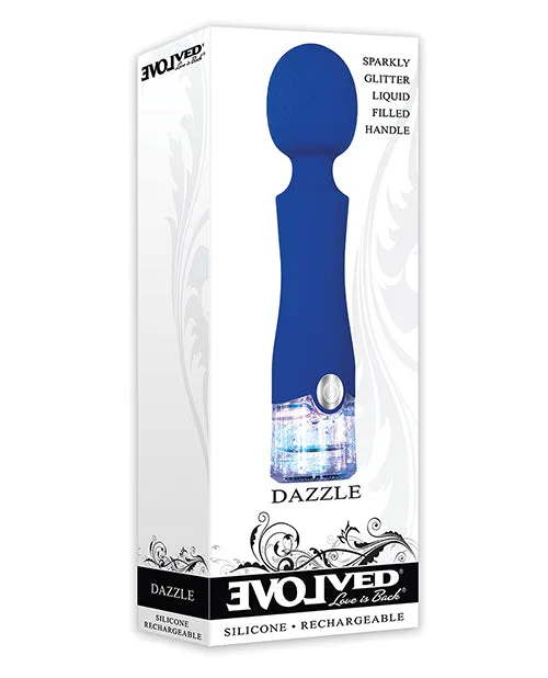 Evolved Novelties INC Vibrators Dazzle Rechargeable Wand Vibrator Blue