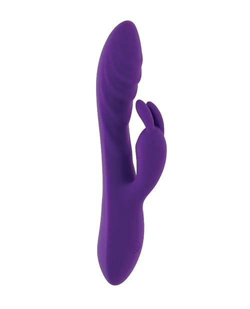 Evolved Novelties INC Vibrators Evolved Wavy Rabbit Vibrator Purple