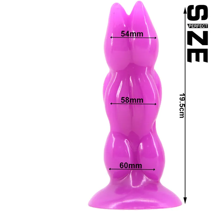 FAAK 43 Crab Claw 8 Anal Plug Dildo Purple FAAK Anal