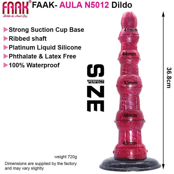 FAAK FAAK N5024 Aula 9Platinum Liquid Silicone Double Headed Anal Plug Dildo Male Sex Toys