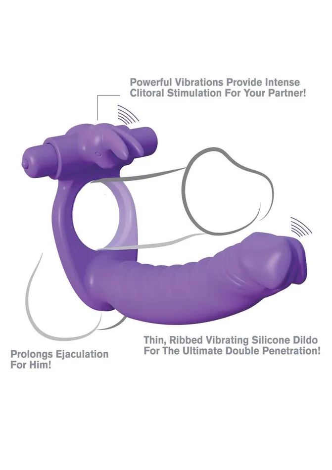Fantasy CRingz Silicone Double Penetrator Rabbit Cock Ring Fantasy CRingz Male Sex Toys Fantasy CRingz Silicone Double Penetrator Rabbit Cock Ring Fantasy CRingz Male Sex Toys