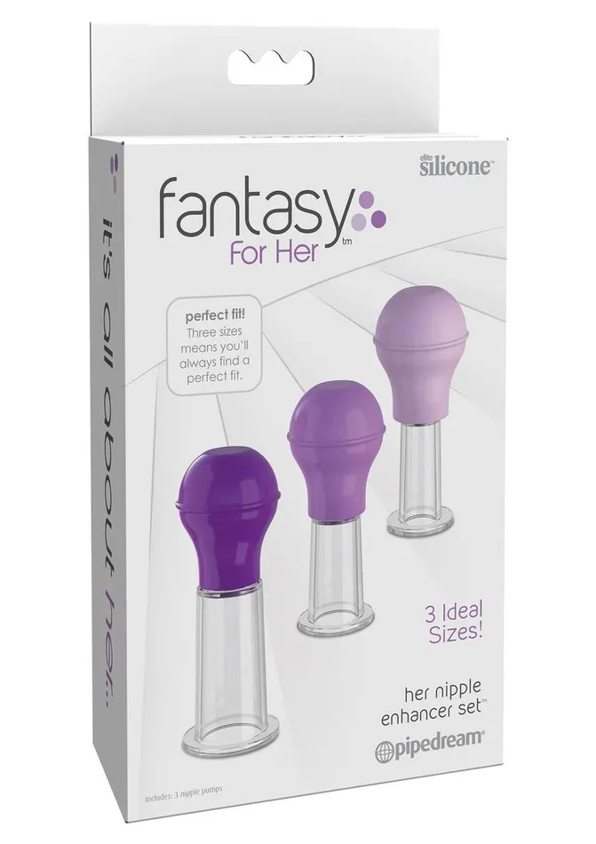 Fantasy For Her Couples Fantasy For Her Nipple Enhancer Set 3 Size Kit Silicone Fantasy For Her Couples Fantasy For Her Nipple Enhancer Set 3 Size Kit Silicone