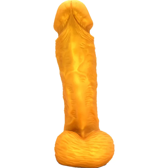 Female Sex Toys FAAK FAAKG117 25cm Large Realistic Veined Dildo Liquid Silicone Gold