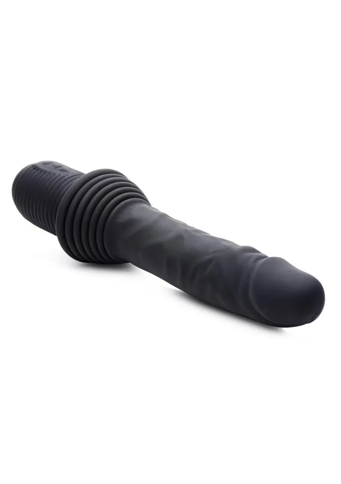 Female Sex Toys Master Series Master Series Vibrating and Thrusting Rechargeable Silicone Dildo