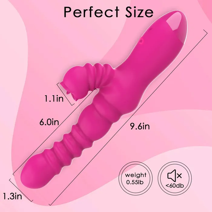 Female Sex Toys Powerful Thrusting G Spot Clitoral Licking Vibrator 7 Vibrations 3 Pulsations Sorlove