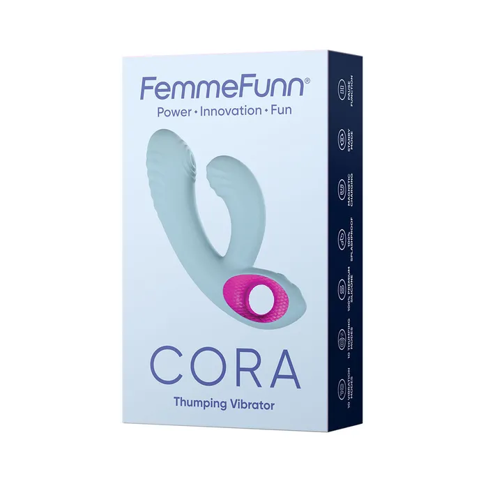 Femme Funn CORA Thumping Vibrator Light Blue Femme Funn Vibrators