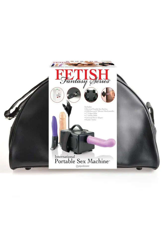 Fetish Fantasy Series International Portable Vibrating USB Powered PlugIn Sex Machine Kit with 2 Dildos Fetish Fantasy Series Female Sex Toys Fetish Fantasy Series International Portable Vibrating USB Powered PlugIn Sex Machine Kit with 2 Dildos Fetish Fantasy Series Female Sex Toys