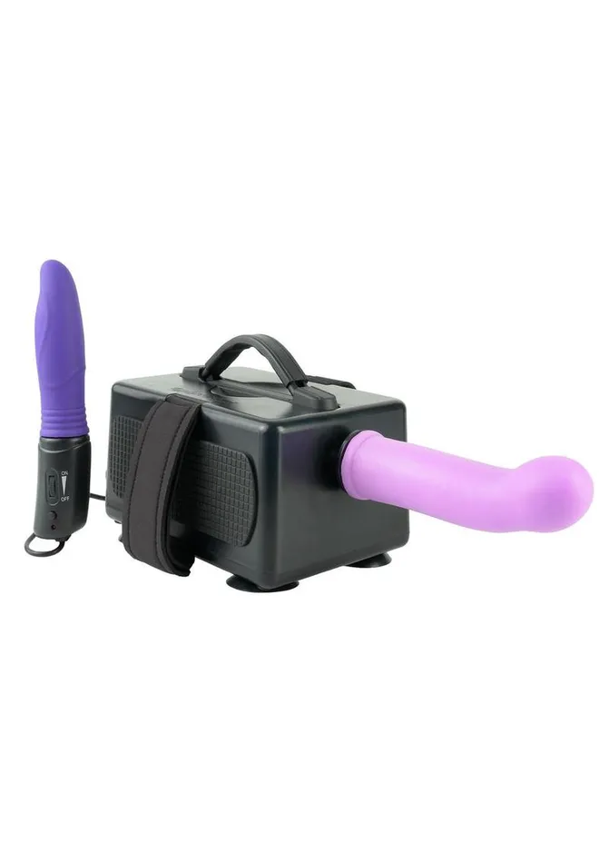 Fetish Fantasy Series International Portable Vibrating USB Powered PlugIn Sex Machine Kit with 2 Dildos Fetish Fantasy Series Female Sex Toys Fetish Fantasy Series International Portable Vibrating USB Powered PlugIn Sex Machine Kit with 2 Dildos Fetish Fantasy Series Female Sex Toys