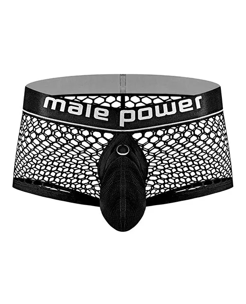 Fishnet Mini Cock Ring Shorts Black Large Comme Ci Comme Ca Male Sex Toys