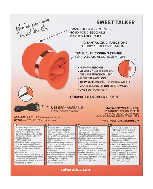 French Kiss Sweet Talker Red California Exotic Novelties Vibrators