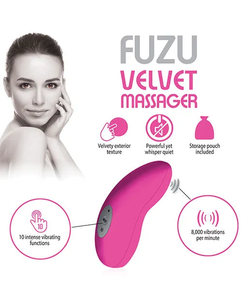 Fuzu Velvet Massager Neon Pink Deeva Vibrators