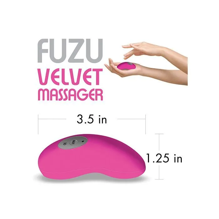 Fuzu Velvet Massager Neon Pink Deeva Vibrators