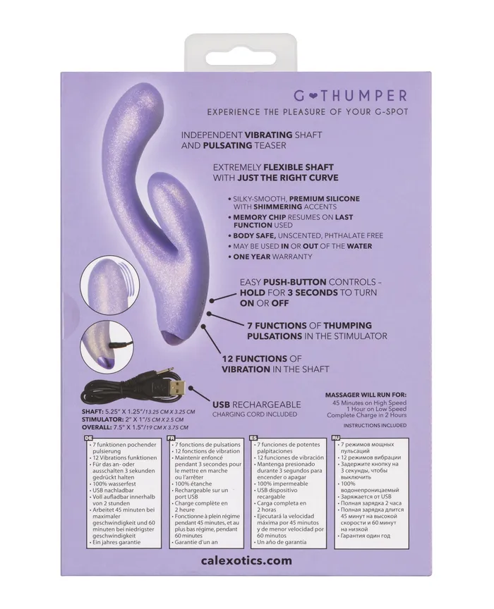 GLove GThumper Purple California Exotic Novelties Vibrators
