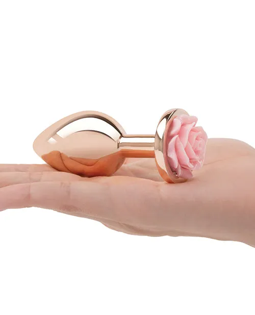 Gemsations Rose Metal Butt Plug Training Kit Rose Gold Electric Eel INC Anal
