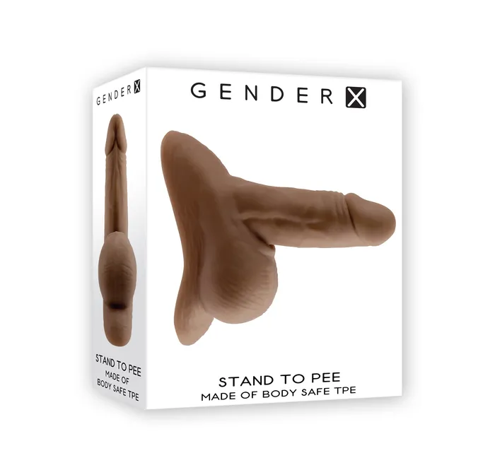Gender X Stand to Pee TPE Dark Realistic Stand To Pee Funnel Anal