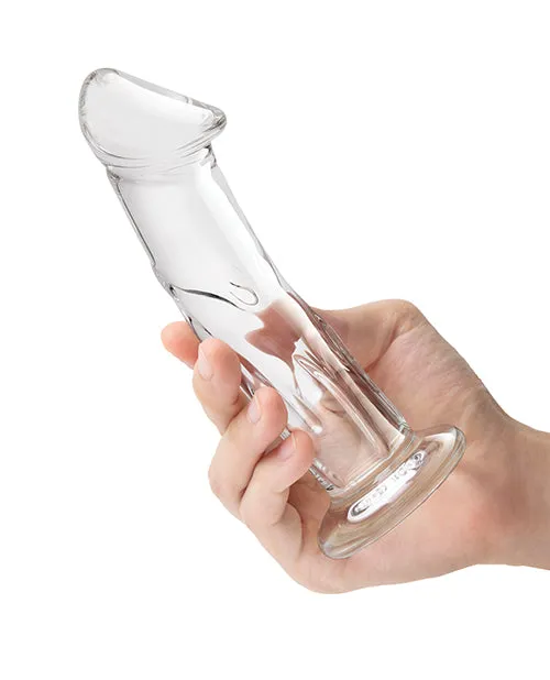 Glas 6 Dildo with Veins Flat Base Electric Eel INC Dildos