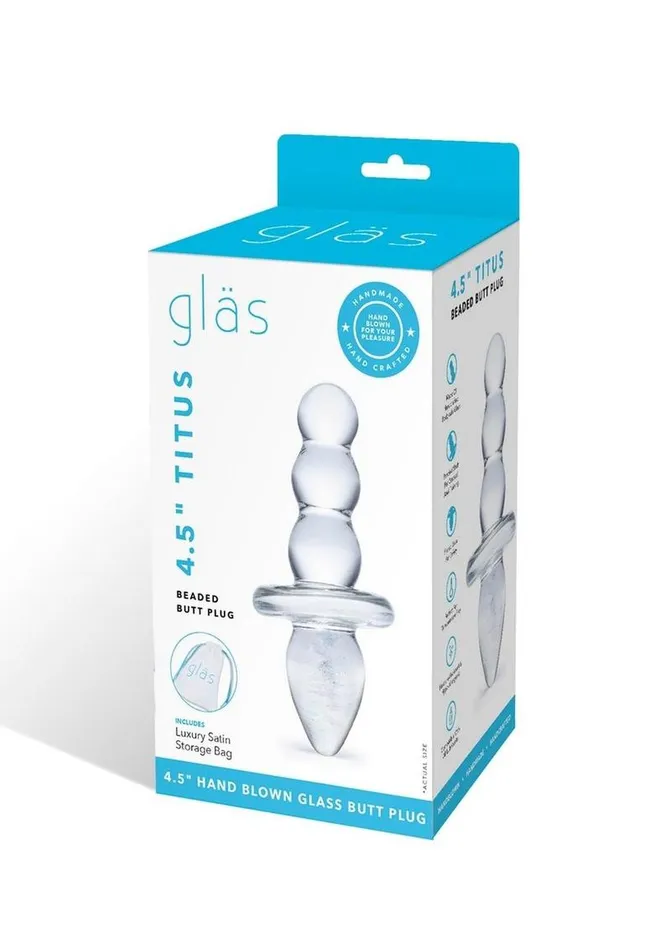 Glas Anal Glas Titus Beaded Butt Plug