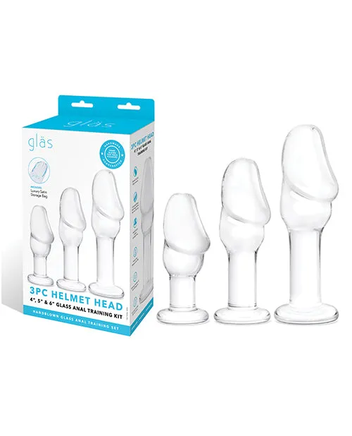 Glas Helmet Head Anal Training Kit Set of 3 Electric Eel INC Anal