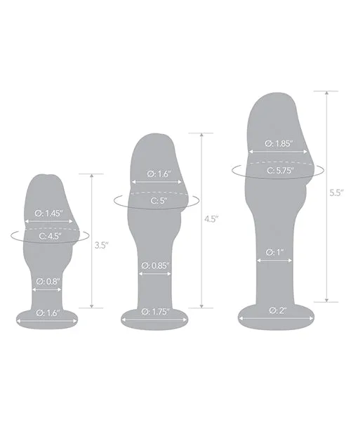 Glas Helmet Head Anal Training Kit Set of 3 Electric Eel INC Anal
