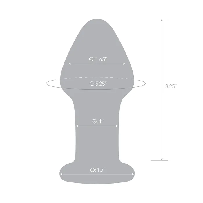 Glas Over Easy Butt Plug Electric Eel INC Anal