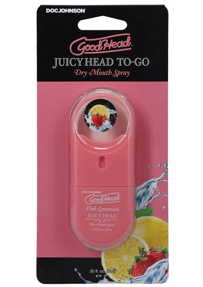 GoodHead Vibrators Goodhead Juicy Head Dry Mouth Spray ToGo Pink Lemonade