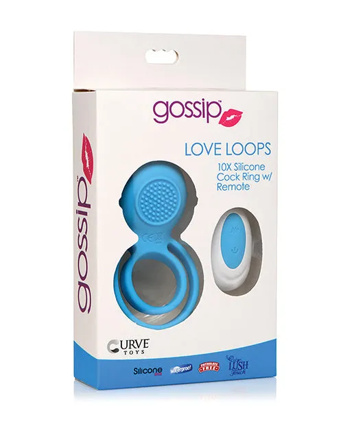 Gossip Love Loops Cock Ring Azure Curve Toys Male Sex Toys