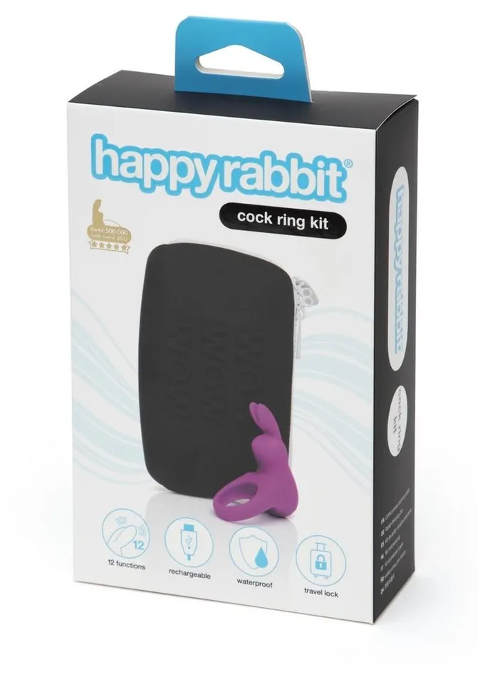 Happy Rabbit Happy Rabbit Cock Ring Rechargeable Silicone Kit Male Sex Toys