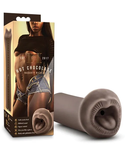 Hot Chocolate Naughty Nicole Realistic Stroker Blush Novelties Male Sex Toys