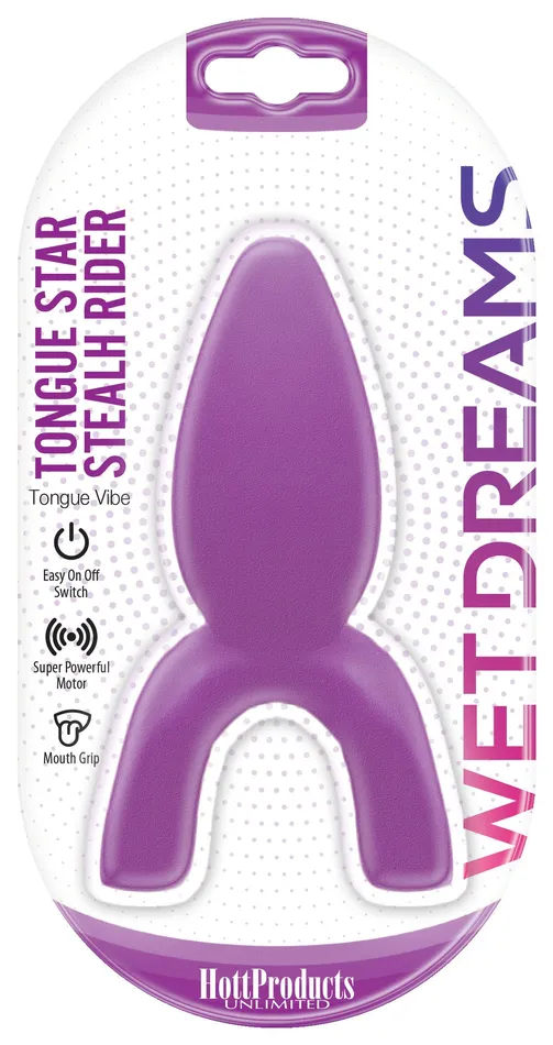 Hott Products Wet Dreams Tongue Star Stealth Rider Vibe Vibrators