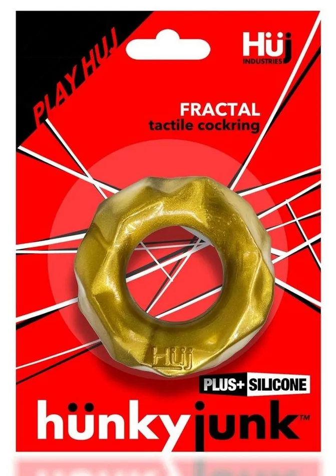 Hunkyjunk Vibrators Hunkyjunk Fractal Tactile Cockring Bronze