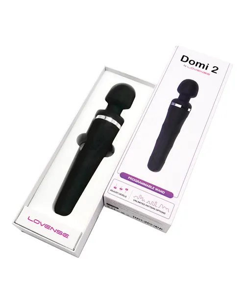 Hytto Pte Ltd Vibrators Lovense Domi 2 Mini Wand Vibrator Black