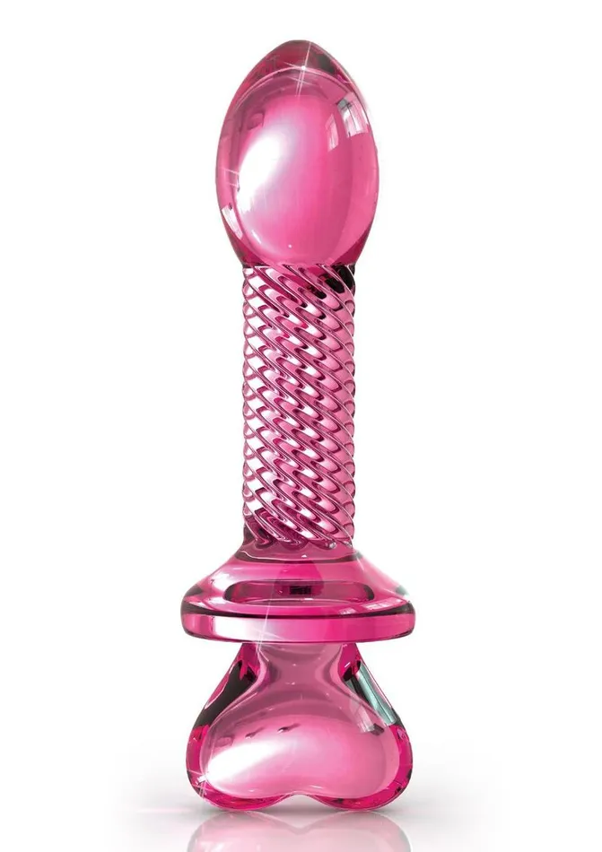 Icicles Male Sex Toys Icicles No 82 Textured Glass Juicer Anal Probe with Heart Shaped Handle Icicles Male Sex Toys Icicles No 82 Textured Glass Juicer Anal Probe with Heart Shaped Handle