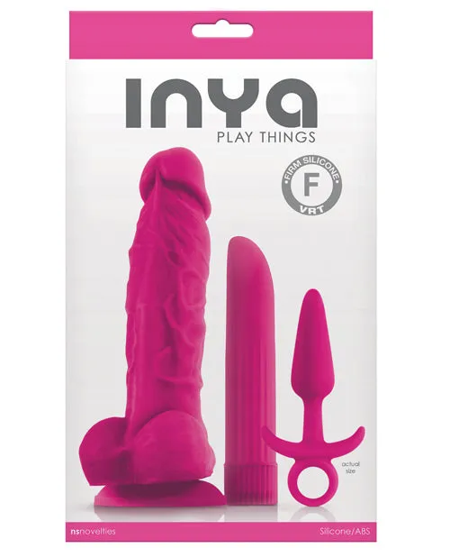 INYA Play Things Set of Plug Dildo Vibrator nsnovelties Anal INYA Play Things Set of Plug Dildo Vibrator nsnovelties Anal