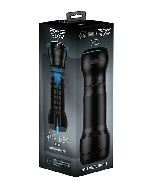 Kiiroo Feel Pocket Power Male Masturbator Black Kiiroo Bv Male Sex Toys