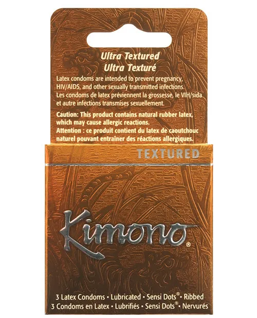Kimono Textured RibbedSensi Dots Condom Kimono Male Sex Toys